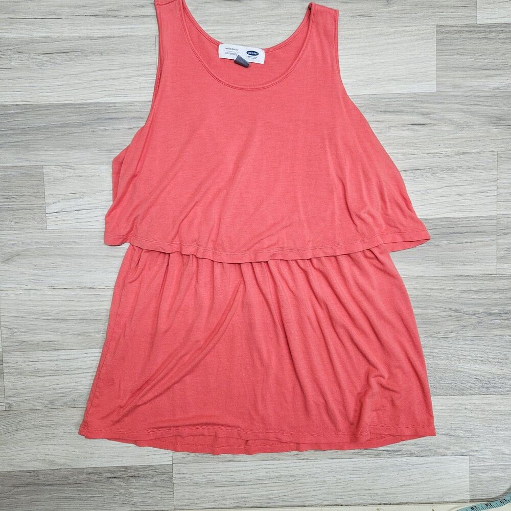 Old Navy Womens Orange Maternity Tank Top Large